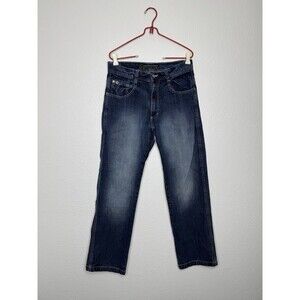 VTG South Pole Jeans Men 32x30 Blue Faded Denim Baggy Skater Loose Y2K Southpole